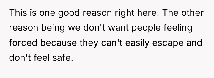 This is one good reason right here. The other reason...