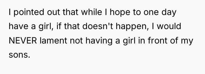 I pointed out that while I hope to one day...