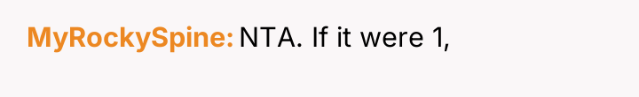 MyRockySpine NTA. If it were 1,