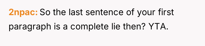 2npac So the last sentence of your first paragraph is...