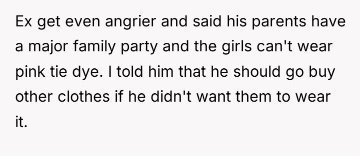 Ex get even angrier and said his parents have a...