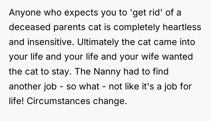 Anyone who expects you to 'get rid' of a deceased...