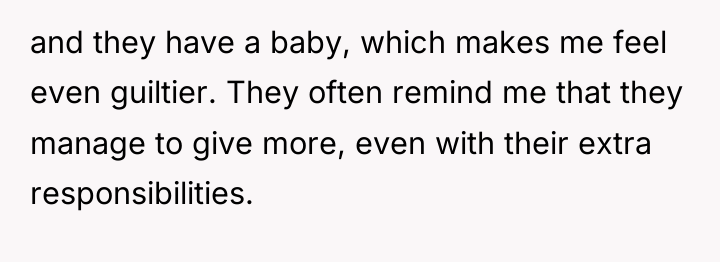 and they have a baby, which makes me feel even...