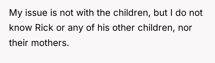 My issue is not with the children, but I do...