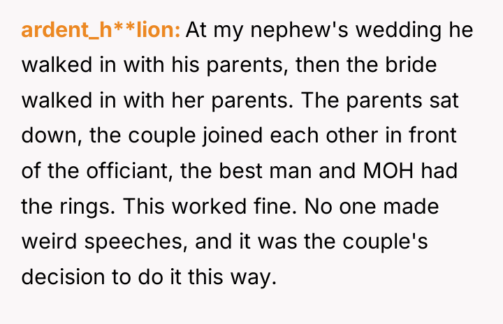 ardent_h**lion At my nephew's wedding he walked in with his...
