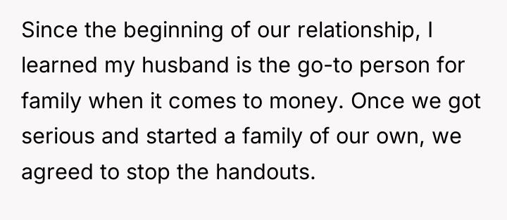 Since the beginning of our relationship, I learned my husband...