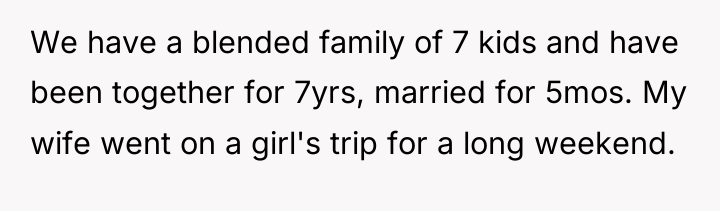 We have a blended family of 7 kids and have...