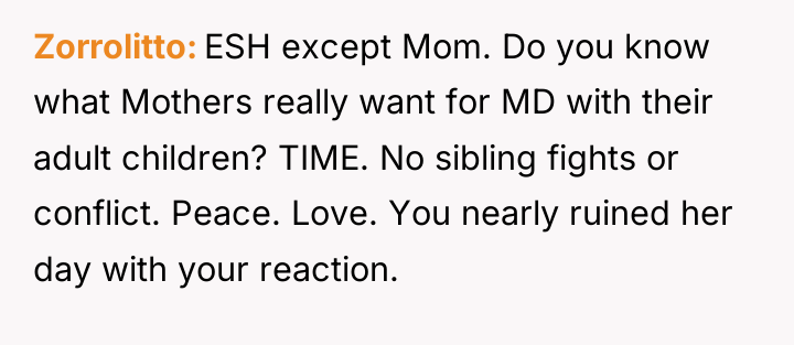 Zorrolitto ESH except Mom. Do you know what Mothers really...
