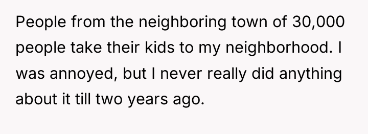 People from the neighboring town of 30,000 people take their...