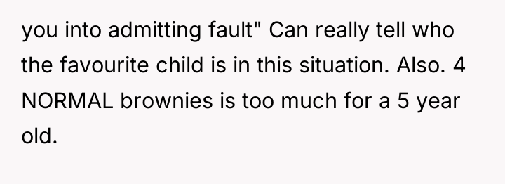 you into admitting fault" Can really tell who the favourite...