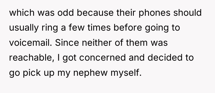 which was odd because their phones should usually ring a...