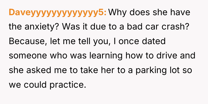 Daveyyyyyyyyyyyyy5 Why does she have the anxiety? Was it due...