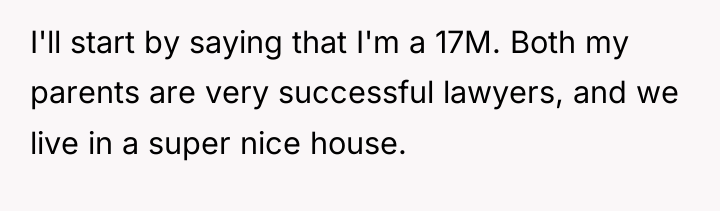 I'll start by saying that I'm a 17M. Both my...