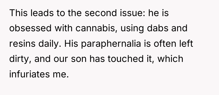 This leads to the second issue: he is obsessed with...