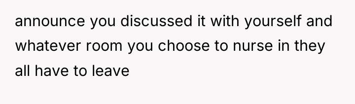 announce you discussed it with yourself and whatever room you...