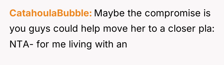 CatahoulaBubble Maybe the compromise is you guys could help move...