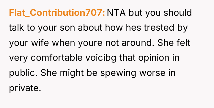 Flat_Contribution707 NTA but you should talk to your son about...