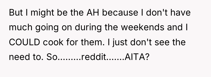But I might be the AH because I don't have...