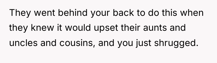 They went behind your back to do this when they...