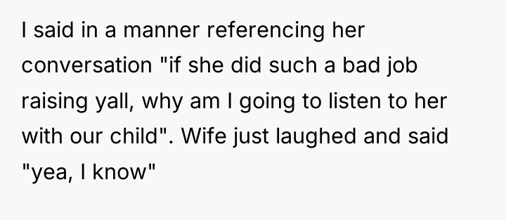 I said in a manner referencing her conversation "if she...