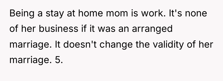 Being a stay at home mom is work. It's none...