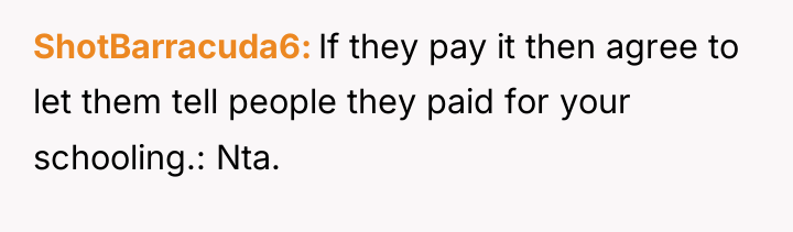 ShotBarracuda6 If they pay it then agree to let them...