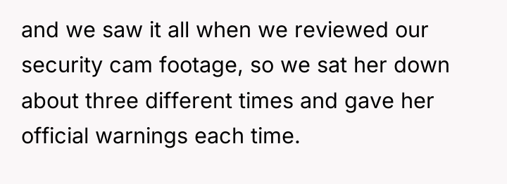 and we saw it all when we reviewed our security...