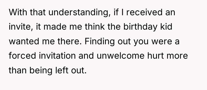 With that understanding, if I received an invite, it made...