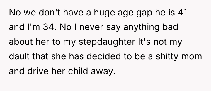 No we don't have a huge age gap he is...