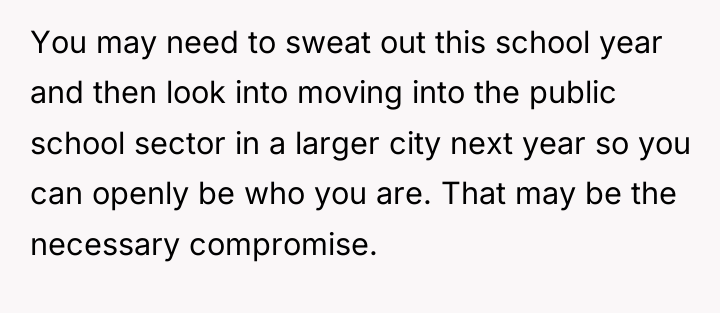 You may need to sweat out this school year and...