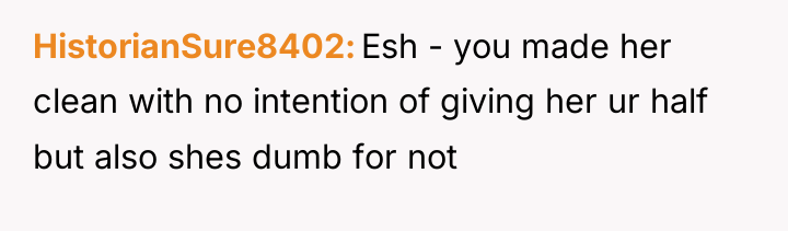 HistorianSure8402 Esh - you made her clean with no intention...