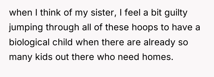 when I think of my sister, I feel a bit...