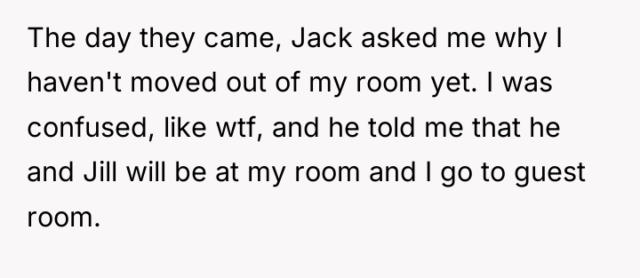 The day they came, Jack asked me why I haven't...