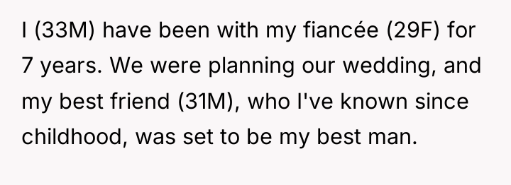 I (33M) have been with my fiancée (29F) for 7...