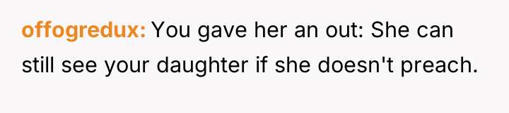offogredux You gave her an out: She can still see...