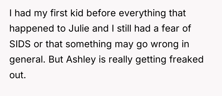 I had my first kid before everything that happened to...