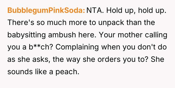 BubblegumPinkSoda NTA. Hold up, hold up. There's so much more...