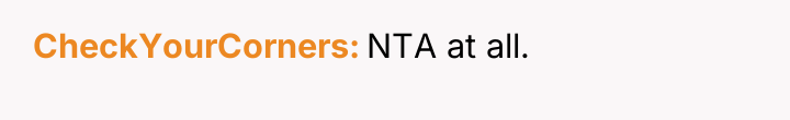 CheckYourCorners NTA at all.
