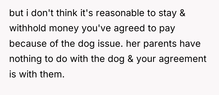 but i don't think it's reasonable to stay & withhold...