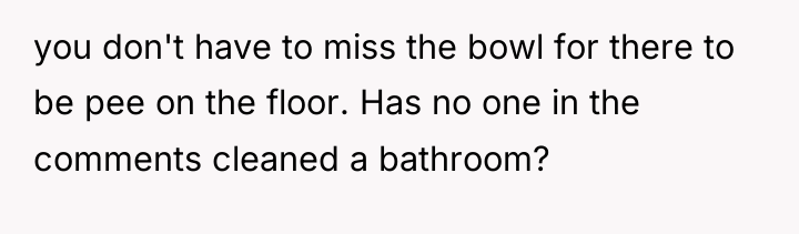 you don't have to miss the bowl for there to...