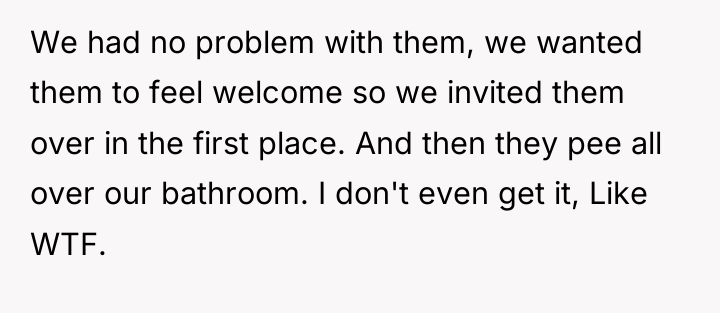 We had no problem with them, we wanted them to...