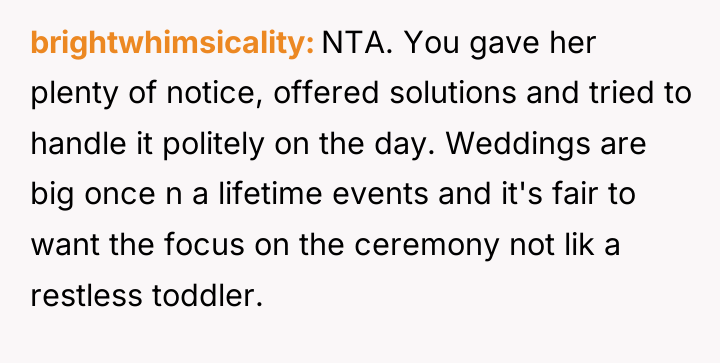 brightwhimsicality NTA. You gave her plenty of notice, offered solutions...