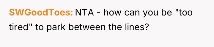 SWGoodToes NTA - how can you be "too tired" to...