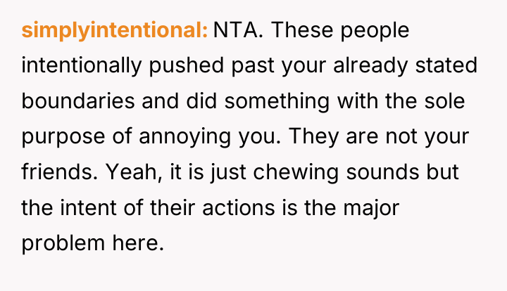 simplyintentional NTA. These people intentionally pushed past your already stated...
