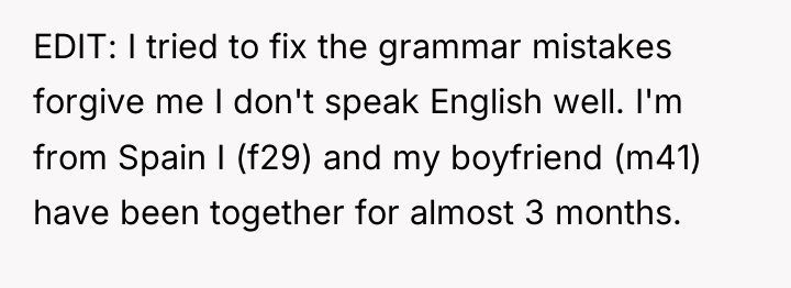 EDIT: I tried to fix the grammar mistakes forgive me...