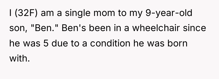 I (32F) am a single mom to my 9-year-old son,...