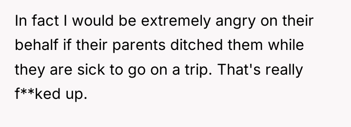 In fact I would be extremely angry on their behalf...