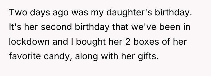 Two days ago was my daughter's birthday. It's her second...