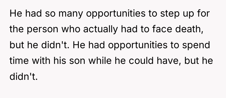 He had so many opportunities to step up for the...