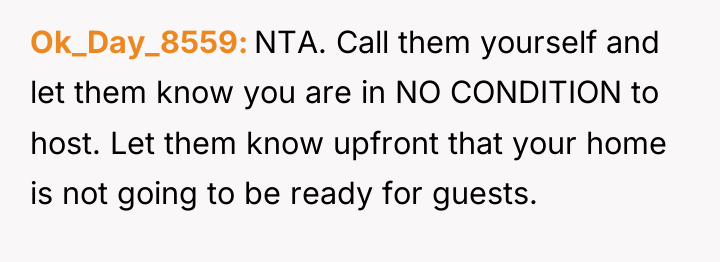 Ok_Day_8559 NTA. Call them yourself and let them know you...